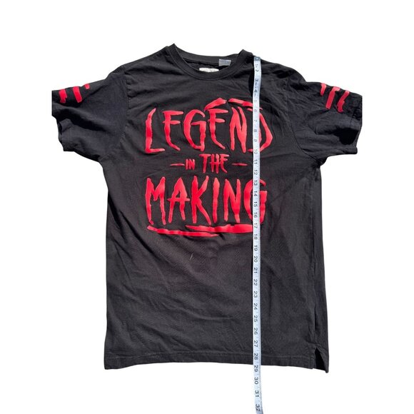 FWRD Denim Men’s T-Shirt & Shorts Black Red Graphic Print Set XL Cotton Casual P - Picture 4 of 12